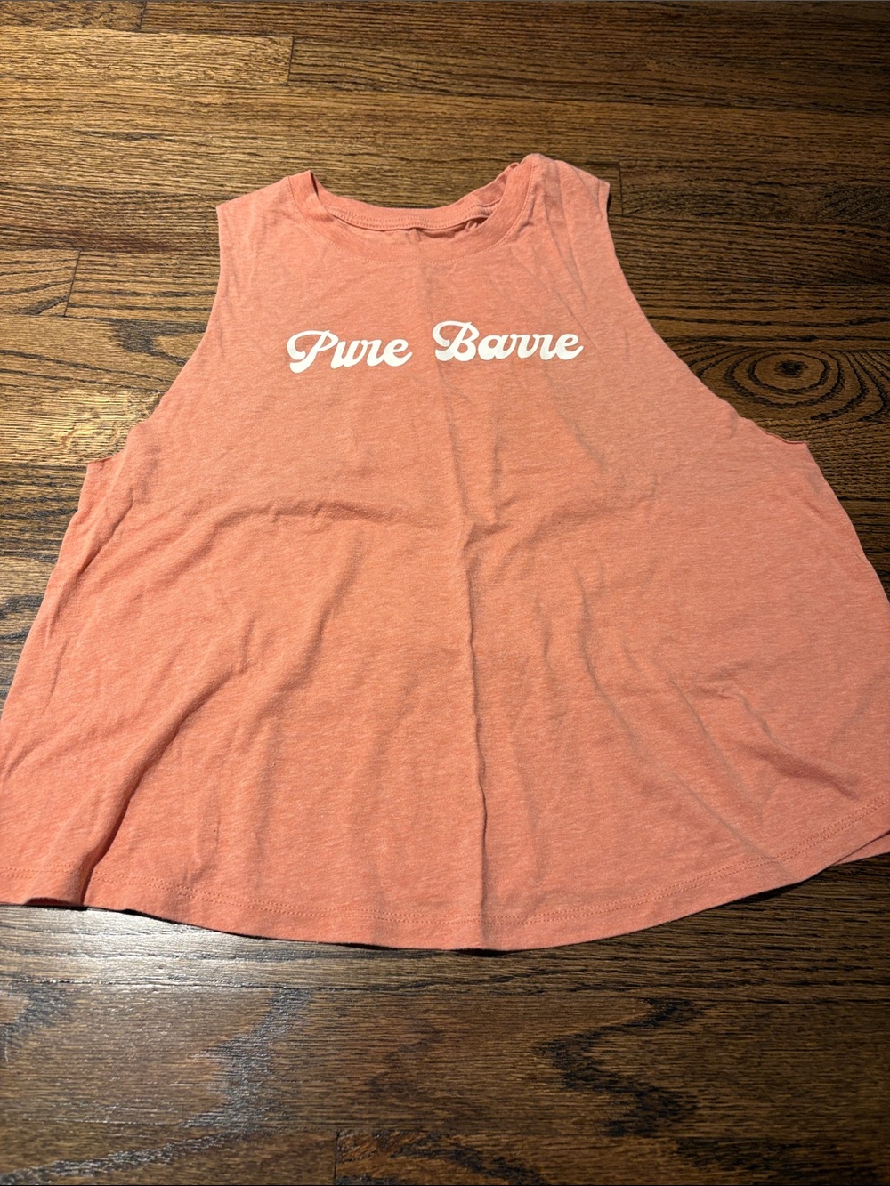 Pure barre cropped muscle tank